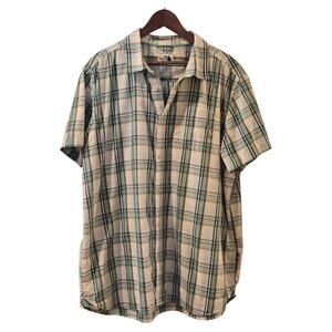 The North Face TNF Mens Shirt Plaid Short Sleeve Button Down Mens 2XL